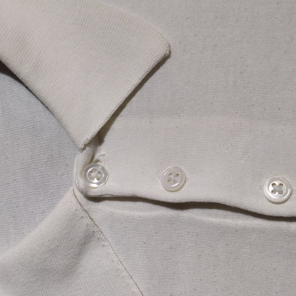 Ralph Lauren Purple Label cream 3 button long sleeve pullover - Picture 8 of 9